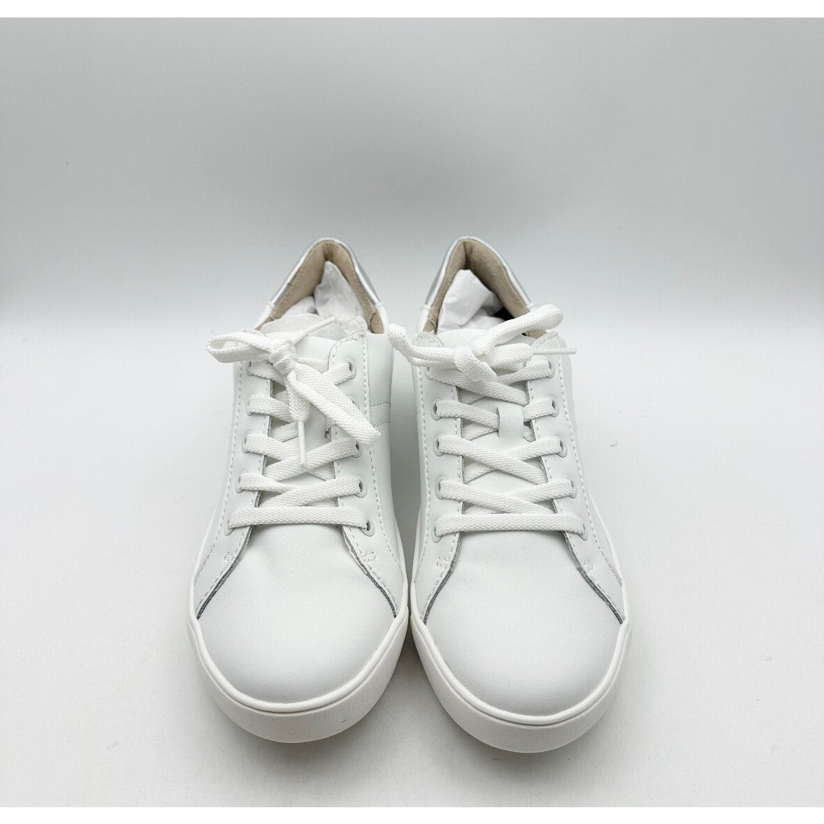 Naturalizer Women's Morrison Casual Sneakers Size 9 M White Silver Leather NIB