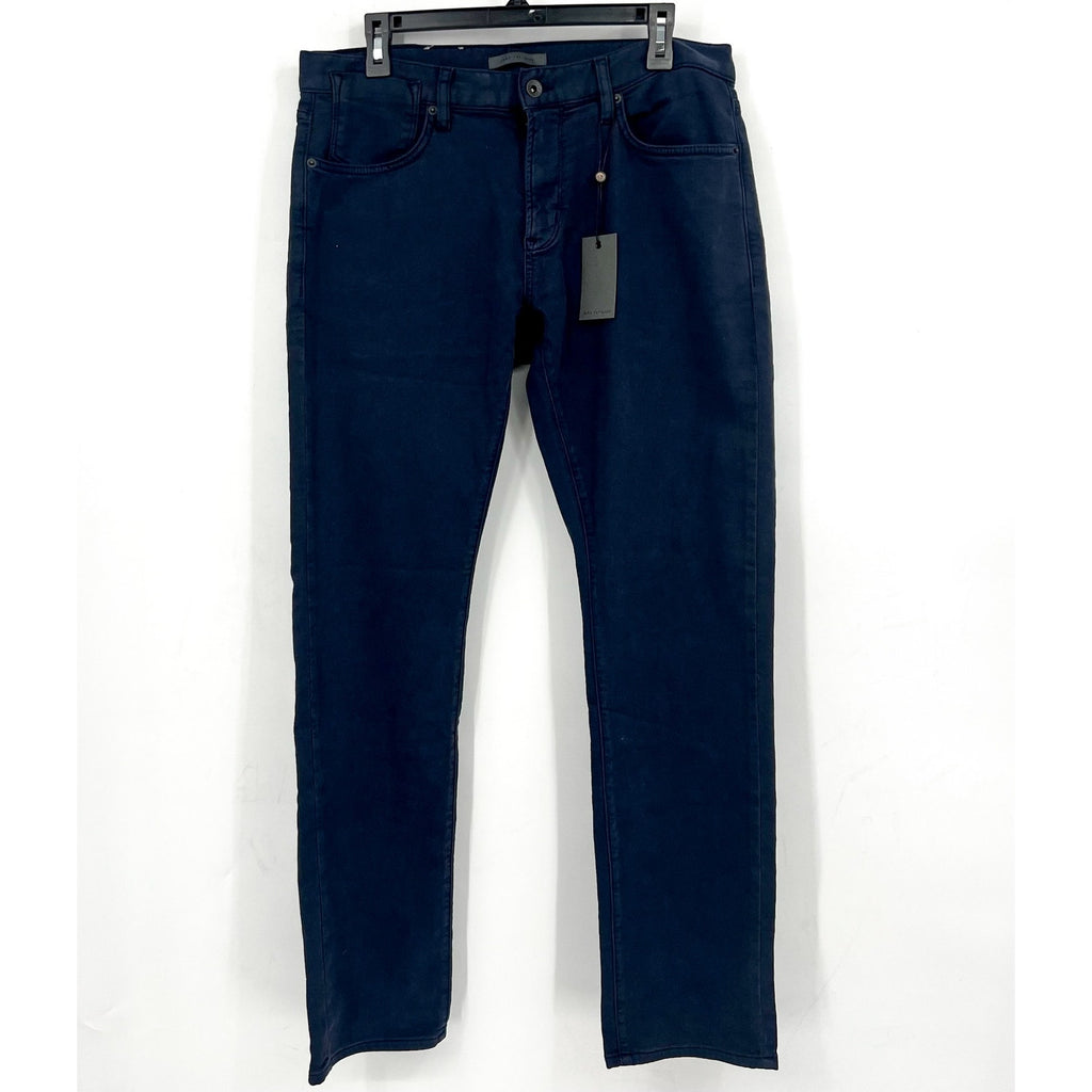 John Varvatos Mens J701 Weft Regular Fit Jeans 32x32 Dark Blue Denim NWT