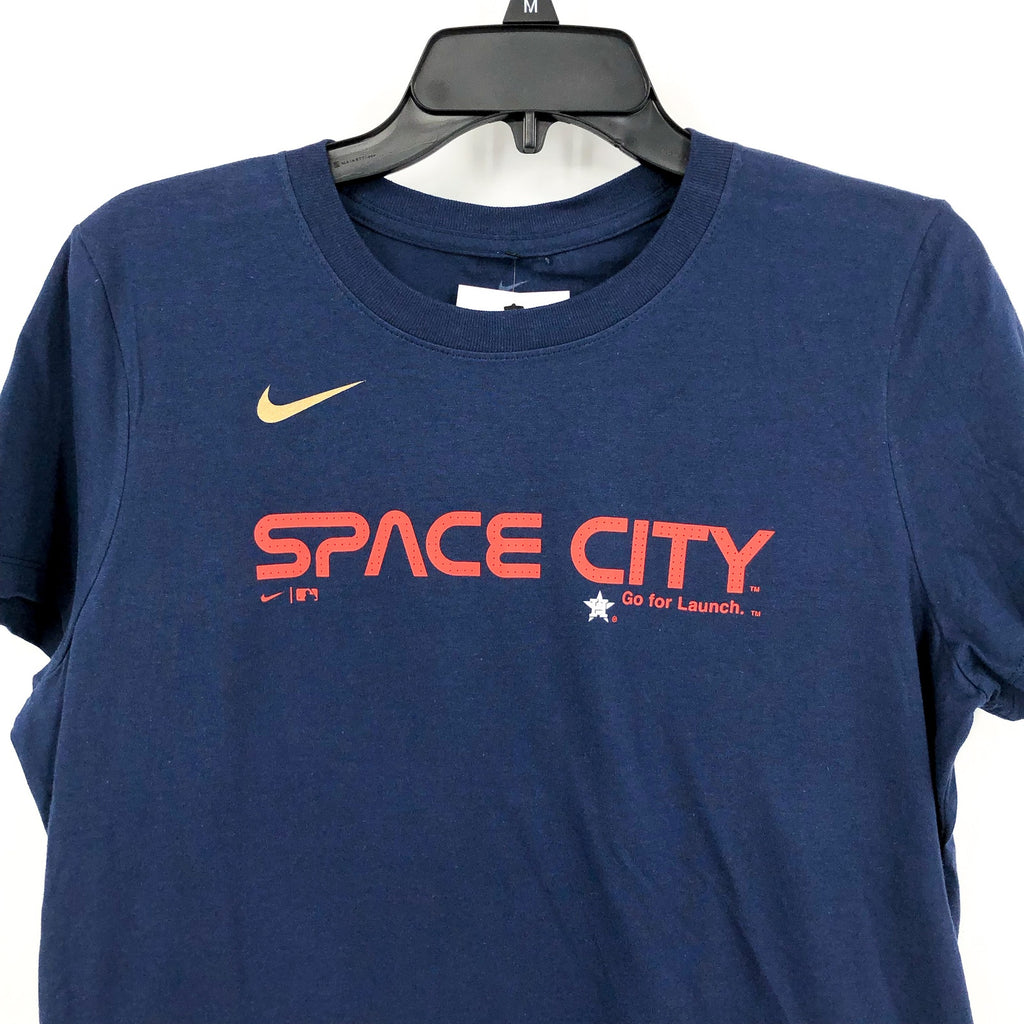 NIKE Kids Houston Astros Space City Short Sleeve T-shirt XL Navy Blue NWT