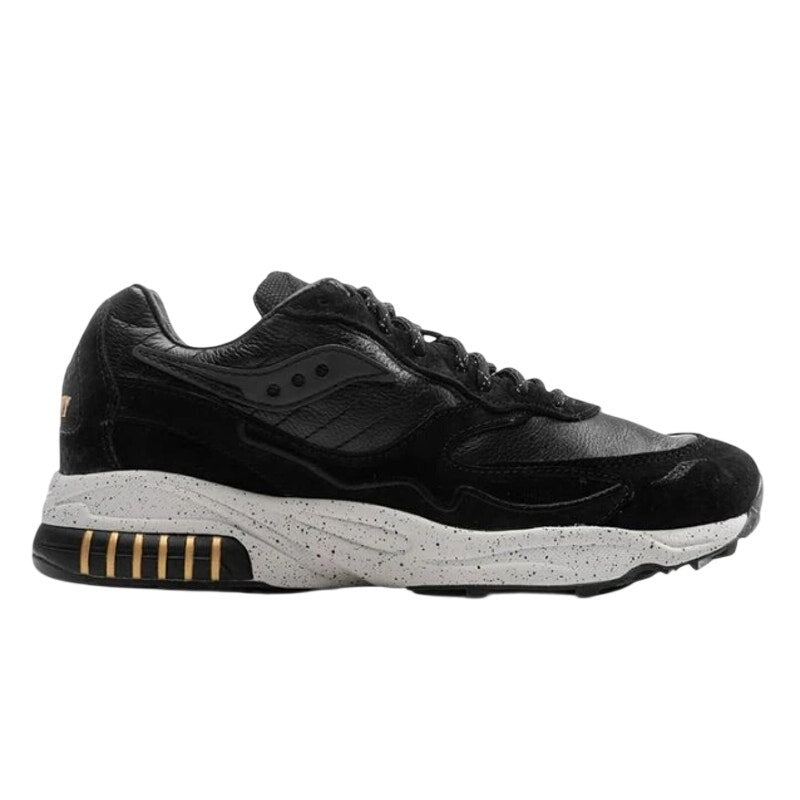Saucony Mens 3D Grid Hurricane Sneakers US 8 EU 41 Black Suede Athletic NIB