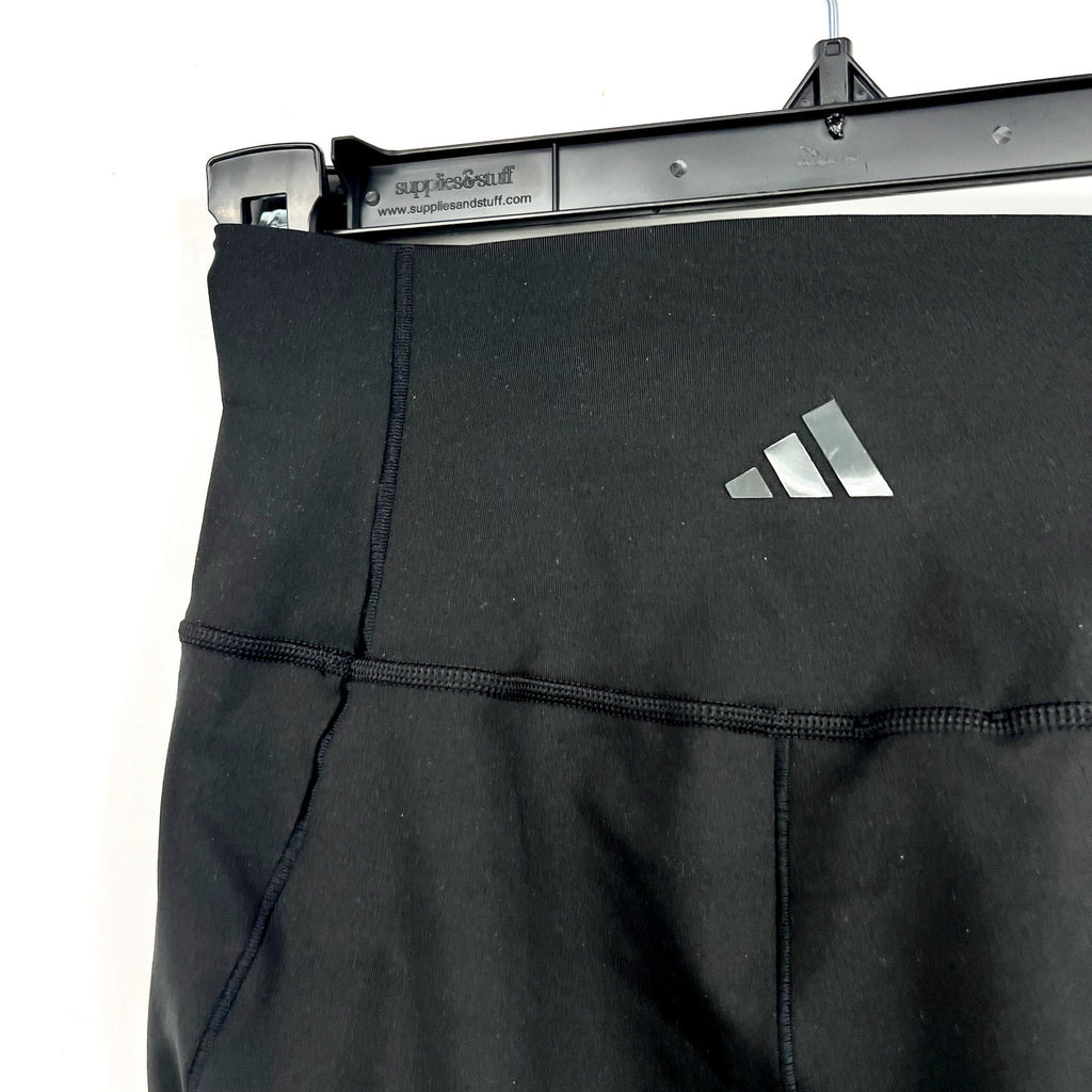 ADIDAS Women's All Me Essentials Flare Leggings Small Black Stretch NWT