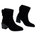 Vince Camuto Womens Kortimy Heeled Ankle Boots Size 6.5 Black Suede NIB