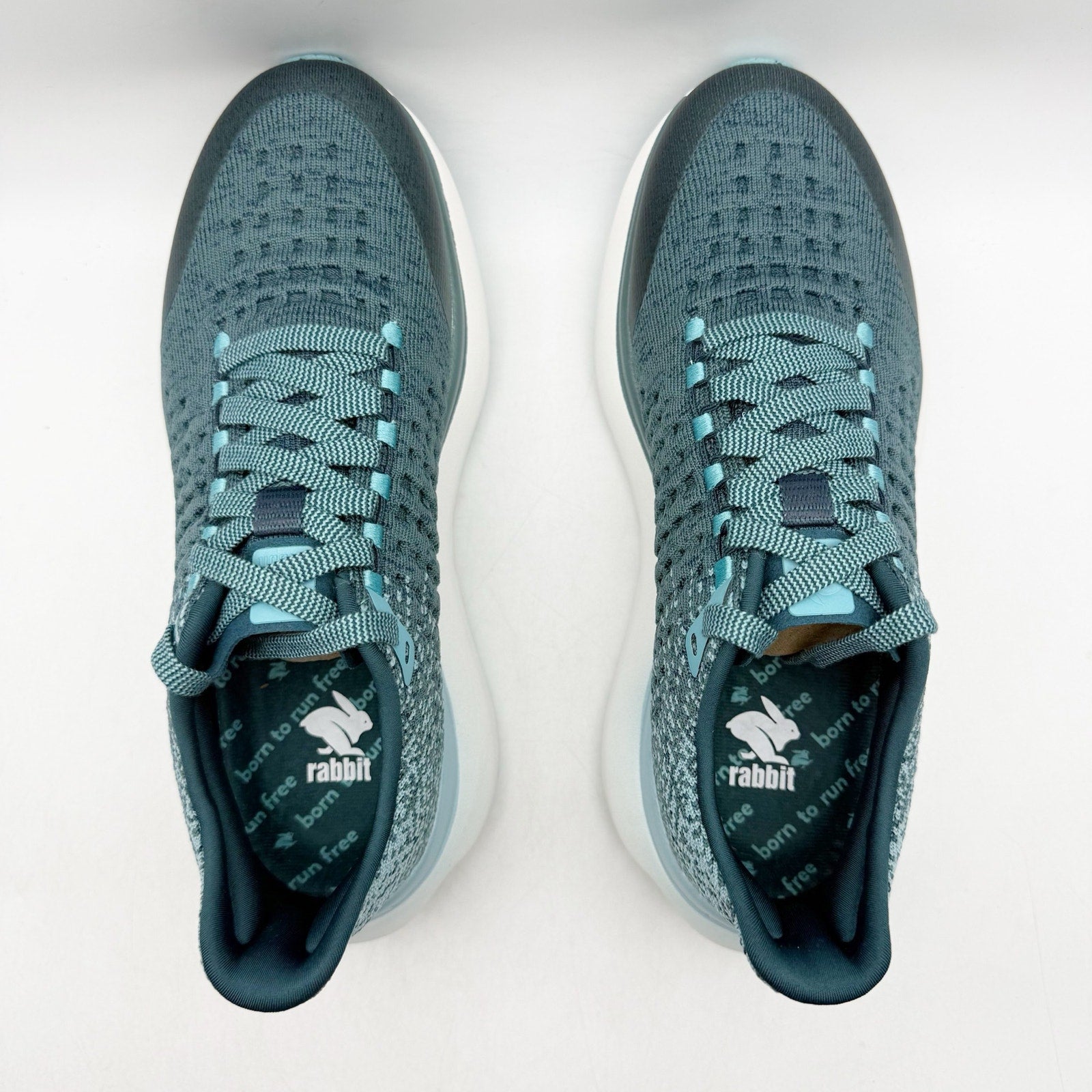 Rabbit Womens Dream Chaser Running Shoes US 7.5 Blue Green Balsam Athletic NIB