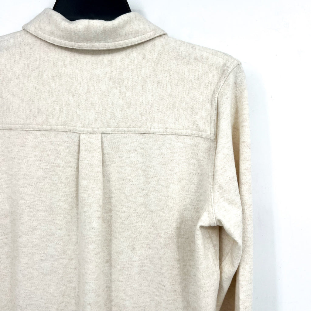 FAHERTY Men's Legend Sweater Shirt Small Off White Heather Long Sleeve NWT