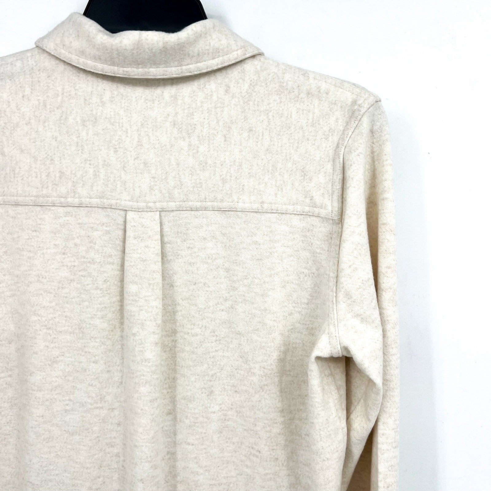 FAHERTY Men's Legend Sweater Shirt Small Off White Heather Long Sleeve NWT