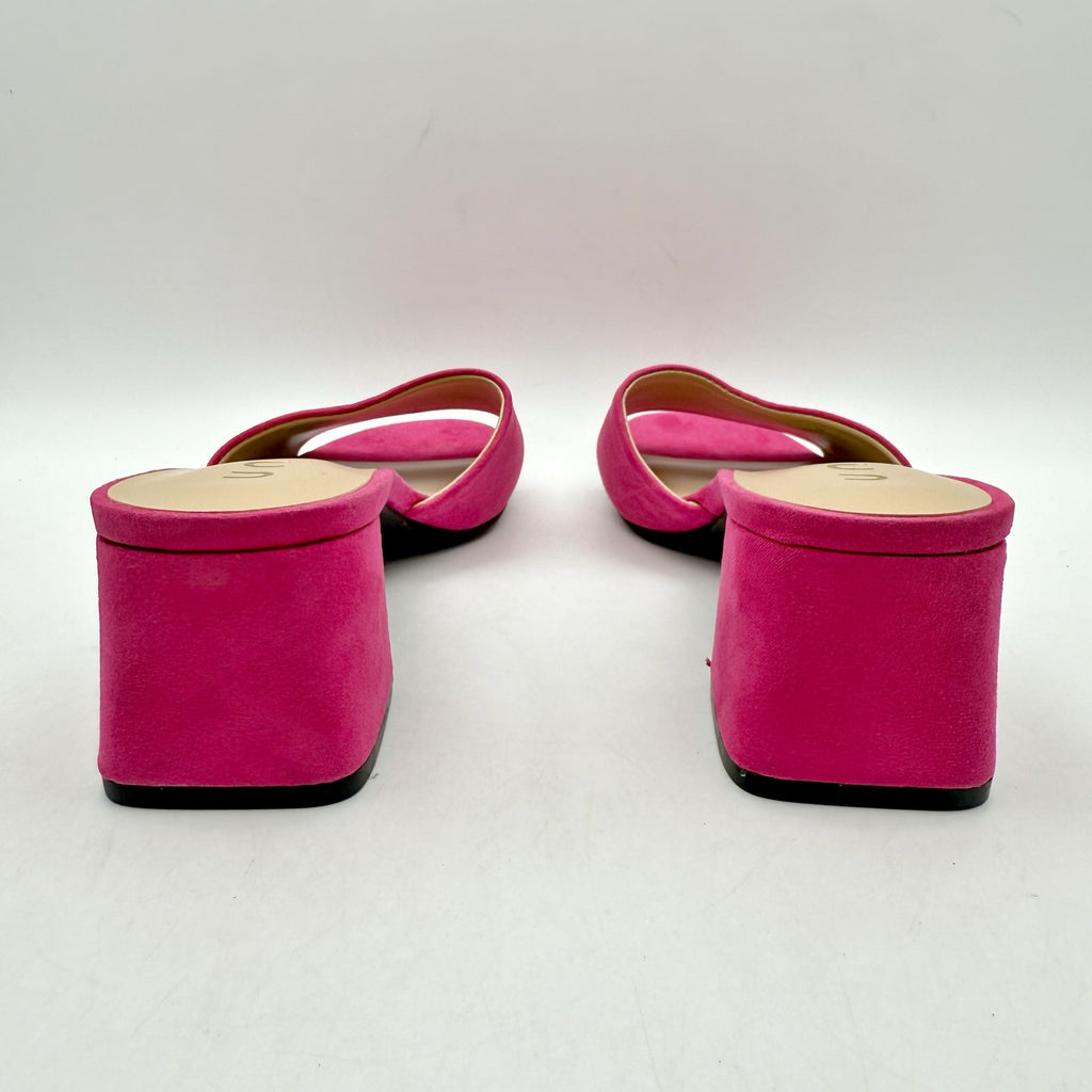 Unisa Womens Venley Heeled Sandal US 6 M EU 36.5 Pink Slip On NWOB