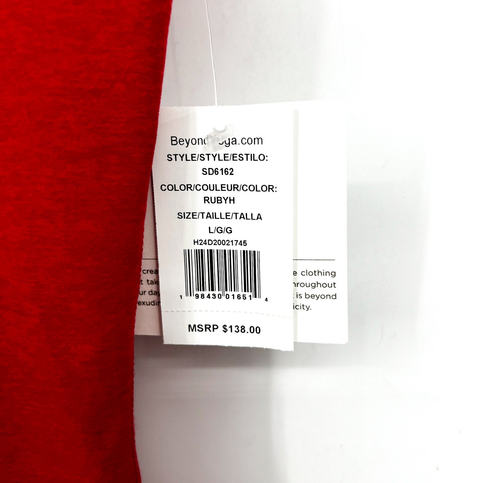 BEYOND YOGA Uplevel Midi Jumpsuit Large 12-14 Ruby Red Heather Space Dye NWT