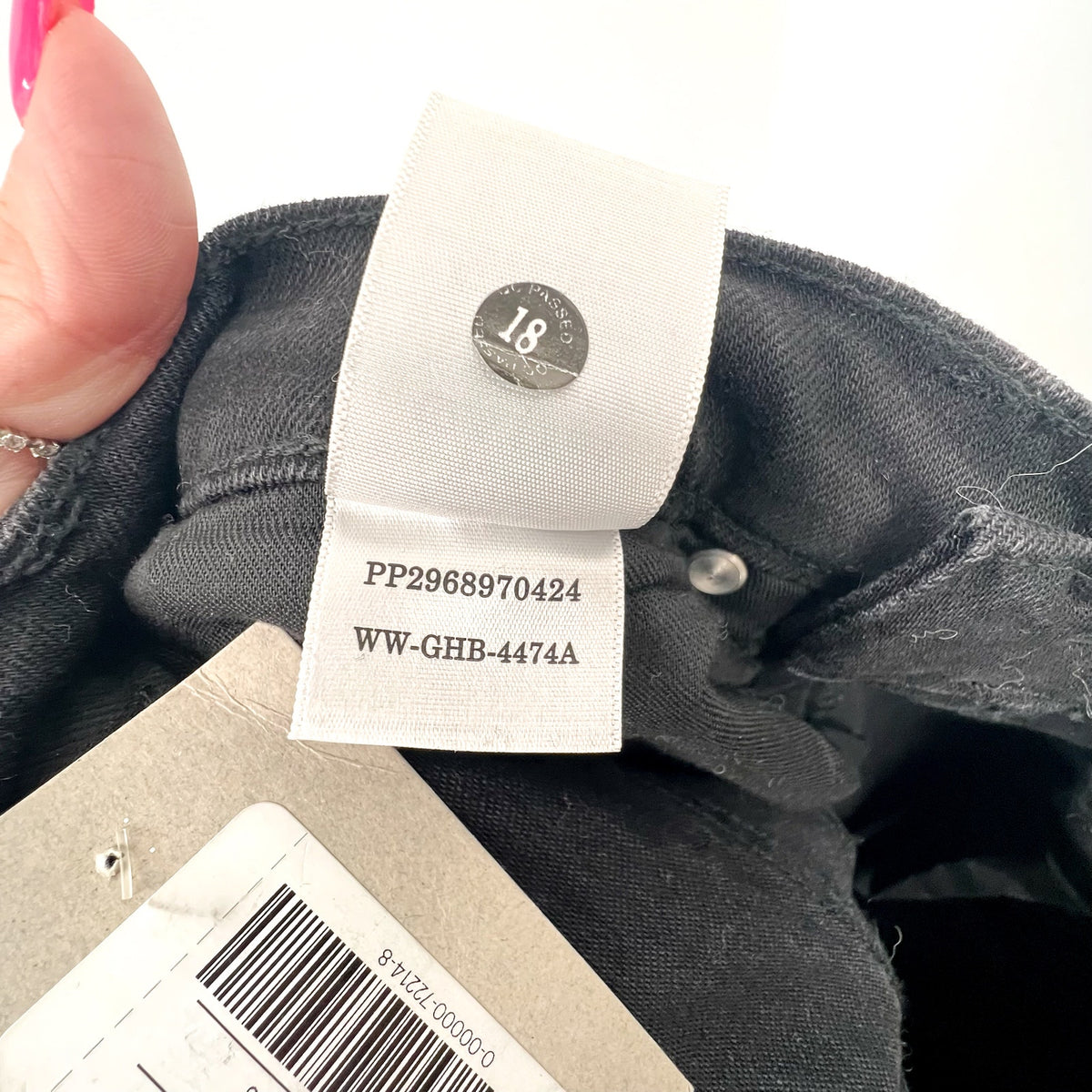 EVERLANE Women's The Way-High Jeans Size 26 Long US 2 Coal Black Low Stretch NWT