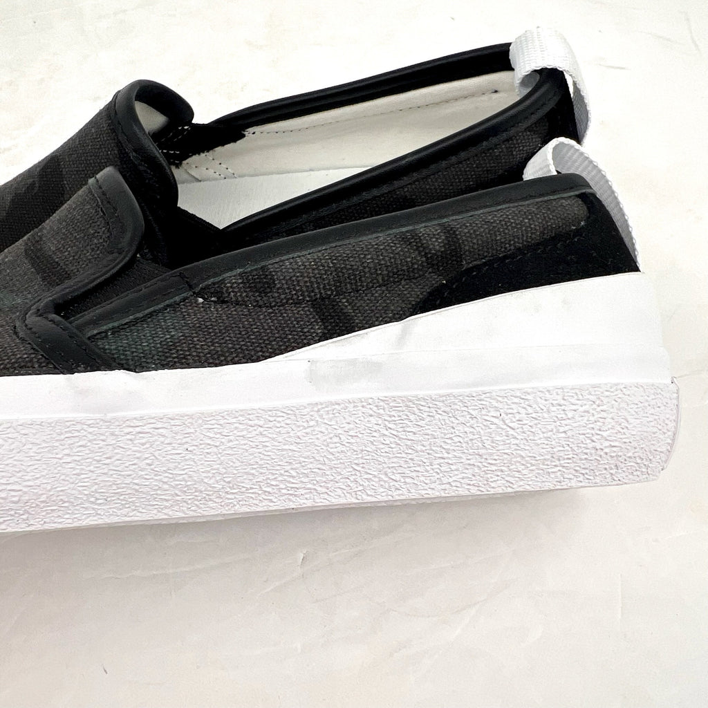 OFFICIAL PROGRAM Mens 7.5 Womens 9 STU-80 Slip On Sneakers Black White Camo NWOB