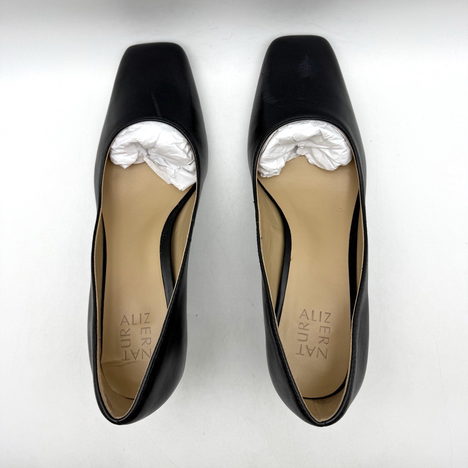 Naturalizer Womens Karina Pump US 10 Wide EU 41 Black Leather NIB