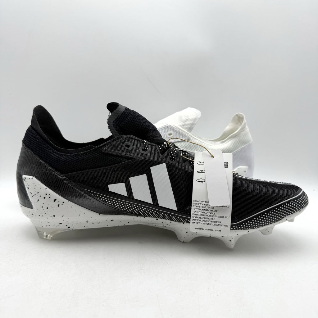 Adidas Mens Adizero Electric Football Cleats US 13 EU 48 White Black NWOB