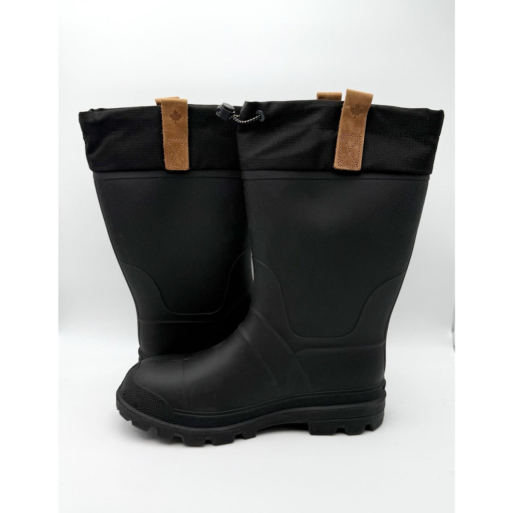 Kamik Mens Tundra Winter Boots Size 10 M EU 43 Black Waterproof Mid-Calf NIB