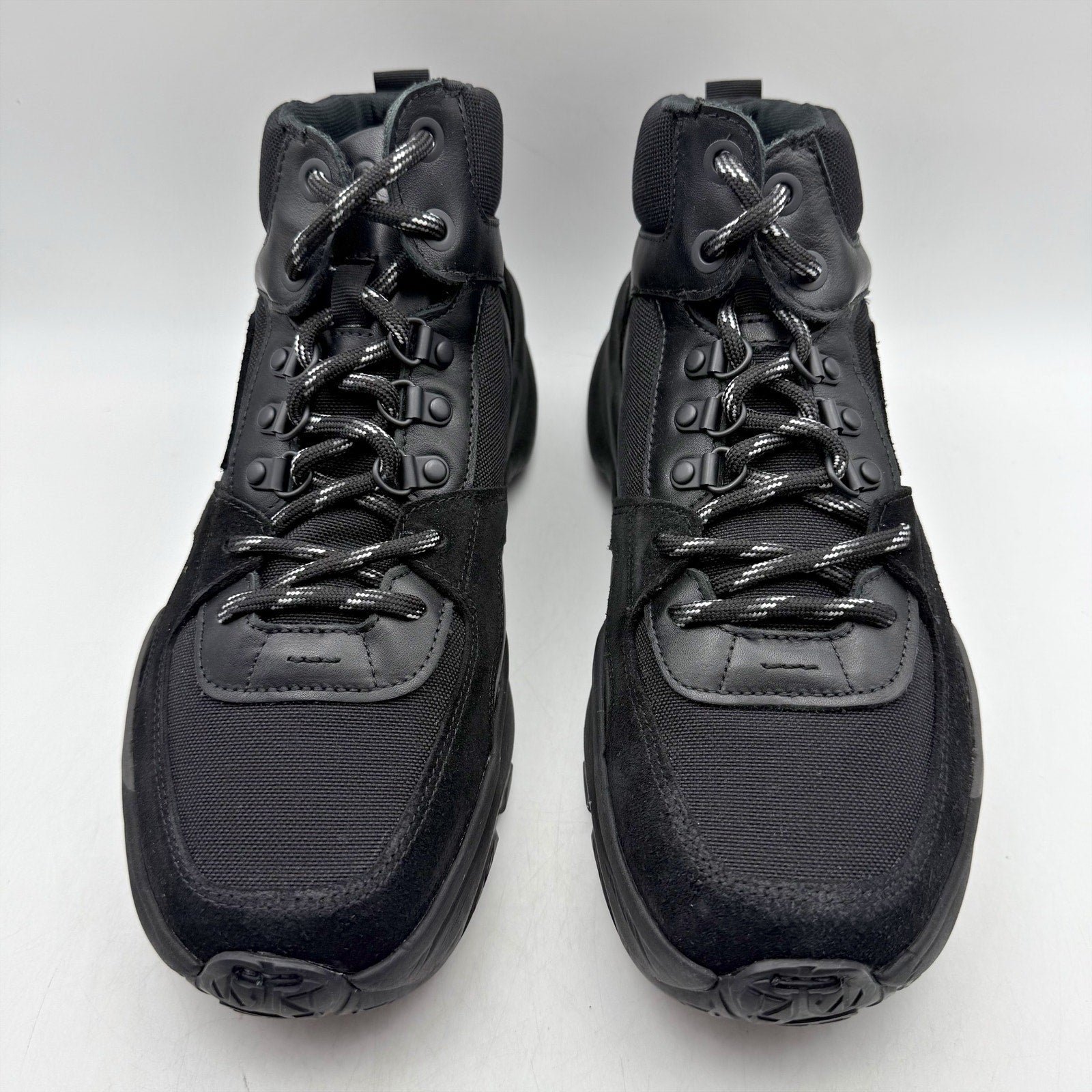 SAS Mens Hi Country-Y Hiking Boots 9 M Black Cast Iron Lace Up Lightweight NIB