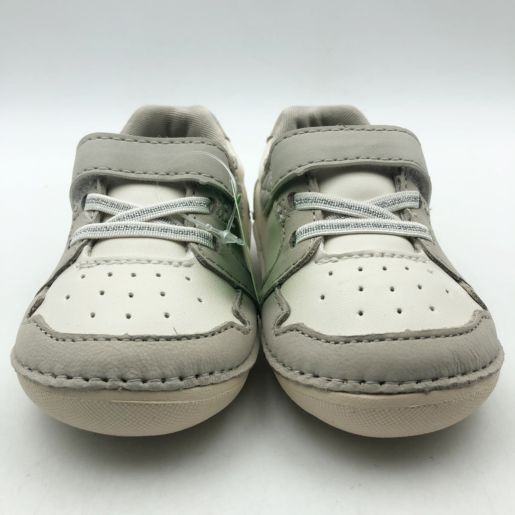 Stride Rite Infant Toddler SM Waverly Ecru Sneaker 3 WIDE Shoes Off White NIB