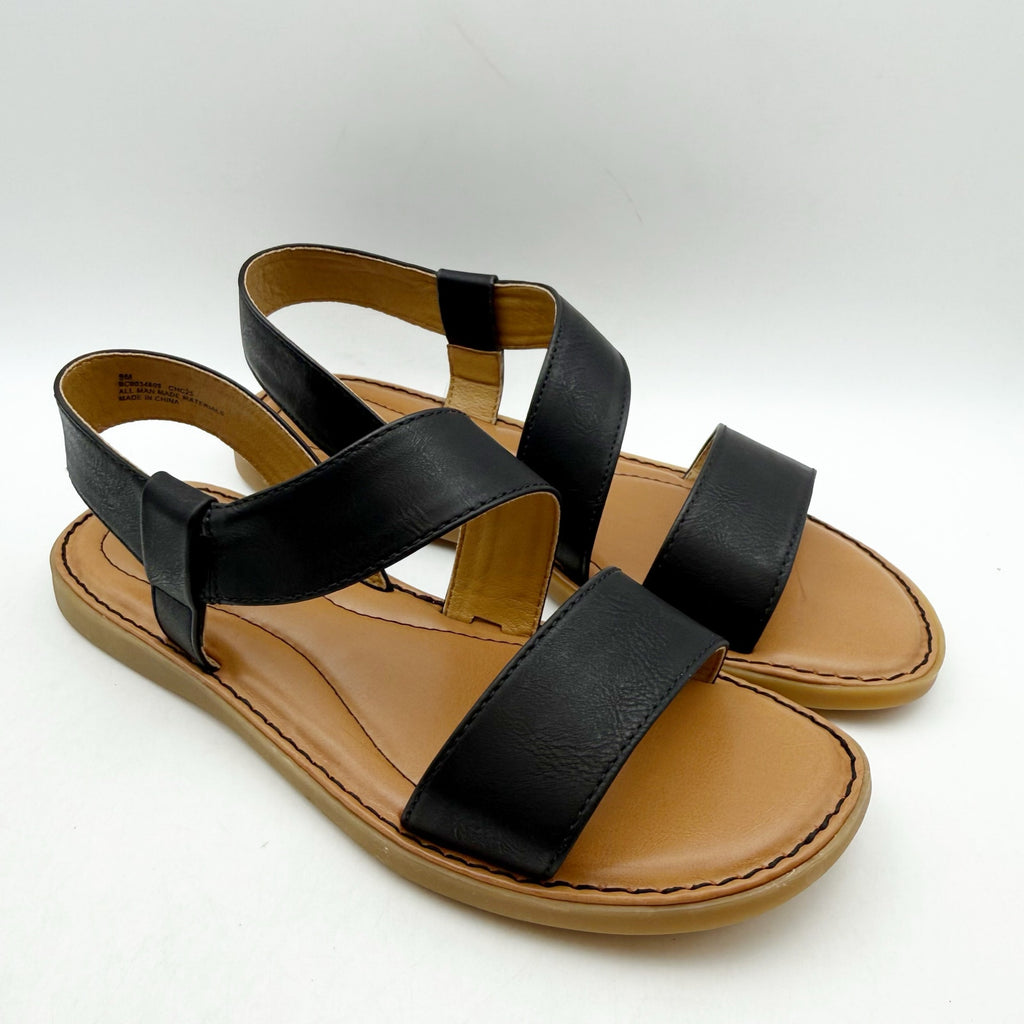 B.o.c. Womens Kacee Criss Cross Sandals US 9 M EU 39.5 Black NIB
