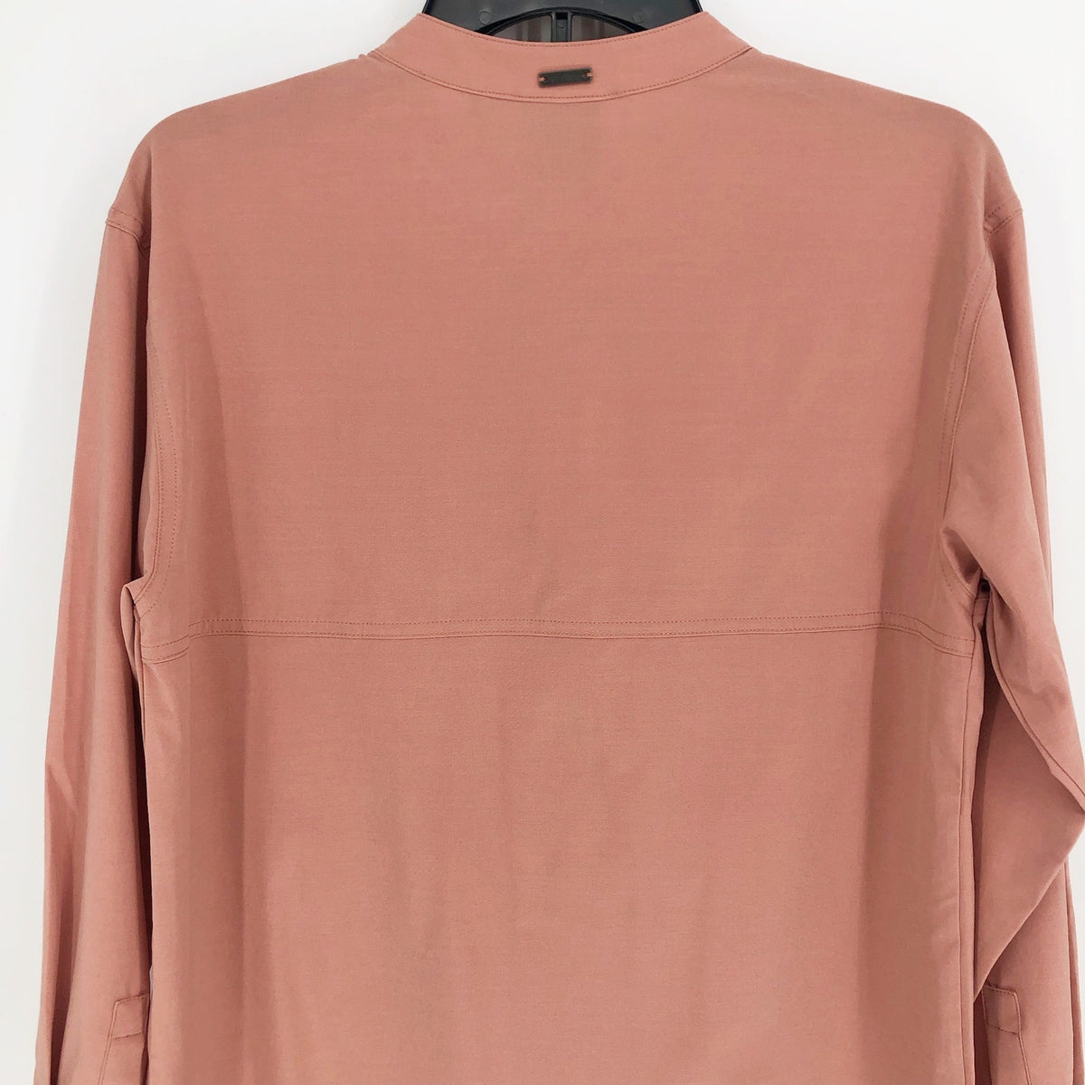 PRANA Women's Railay Tunic Shirt Large Pink Cloud Blush Button Down UPF 50+ NWT