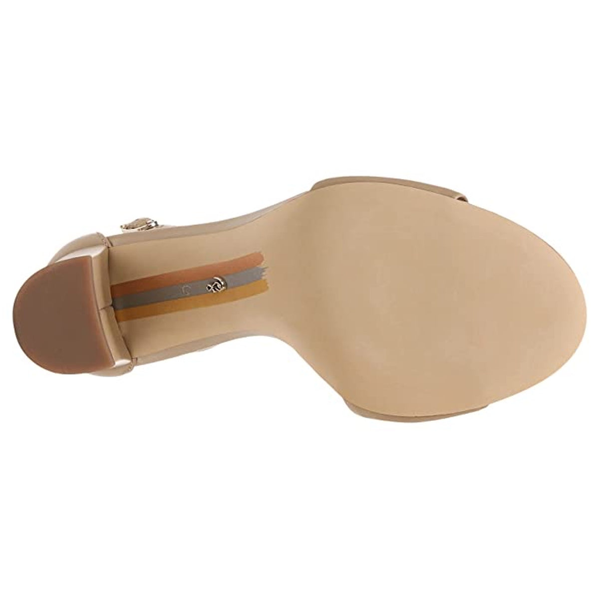 Sam Edelman Womens Robyn Heel Sandals Size 11 M Beige Leather Ankle Strap NWOB
