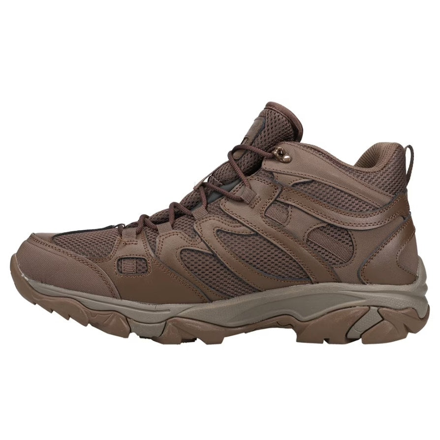Hi-Tec Mens Ht Ravus Mid Hiking Boots US 15 EU 48 Brown Waterproof NWOB