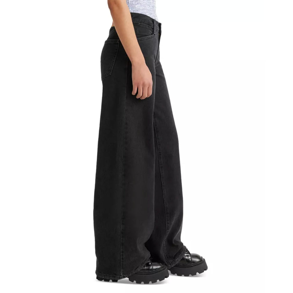 LEVI'S Womens '94 Baggy Wide Leg Jeans 28x31 US 6 Over Exposure Black NWT