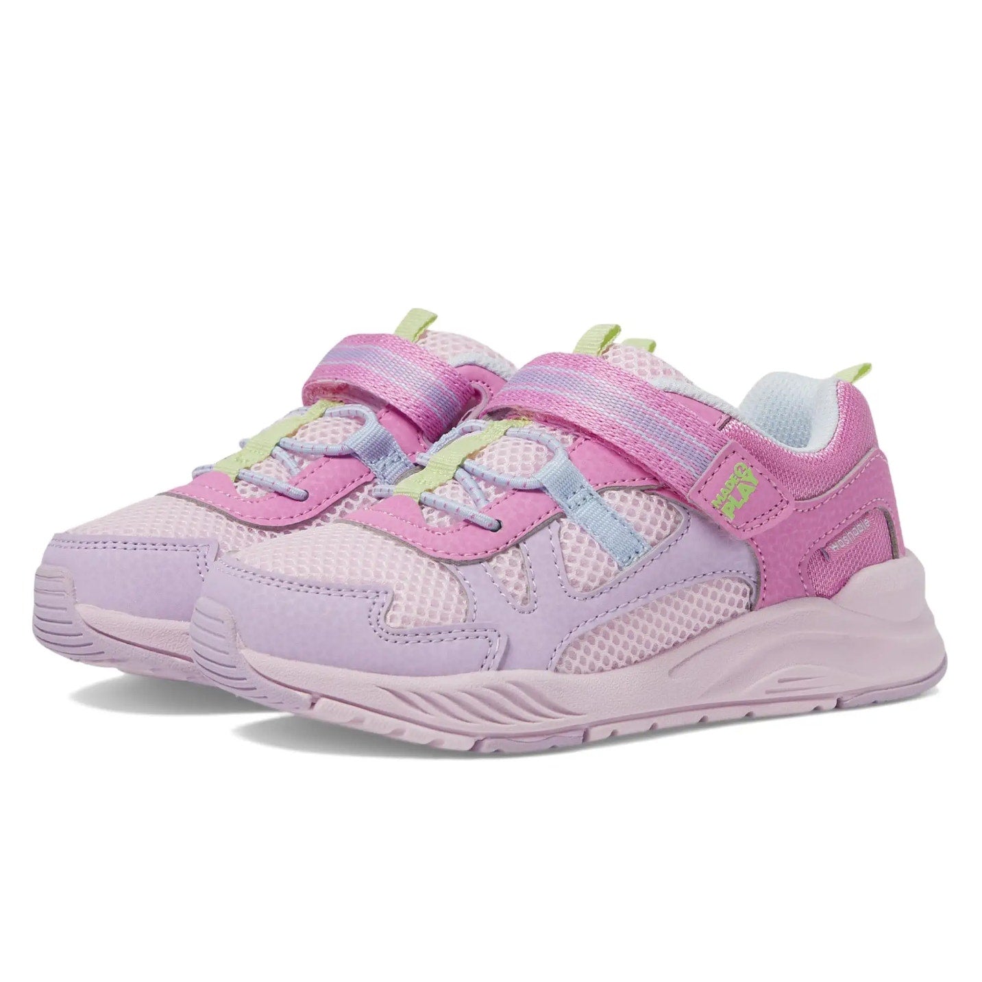 Stride Rite Girls Made To Play Sneaker Size 2.5 Light Pink Big Kids Shoe NIB
