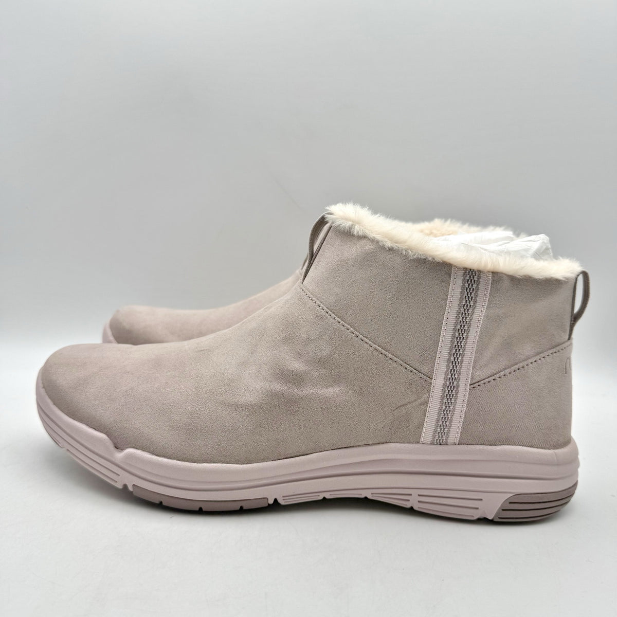 Ryka Womens Amber Ankle Boots Size 11 M EU 42 Pink Taupe Suede NIB