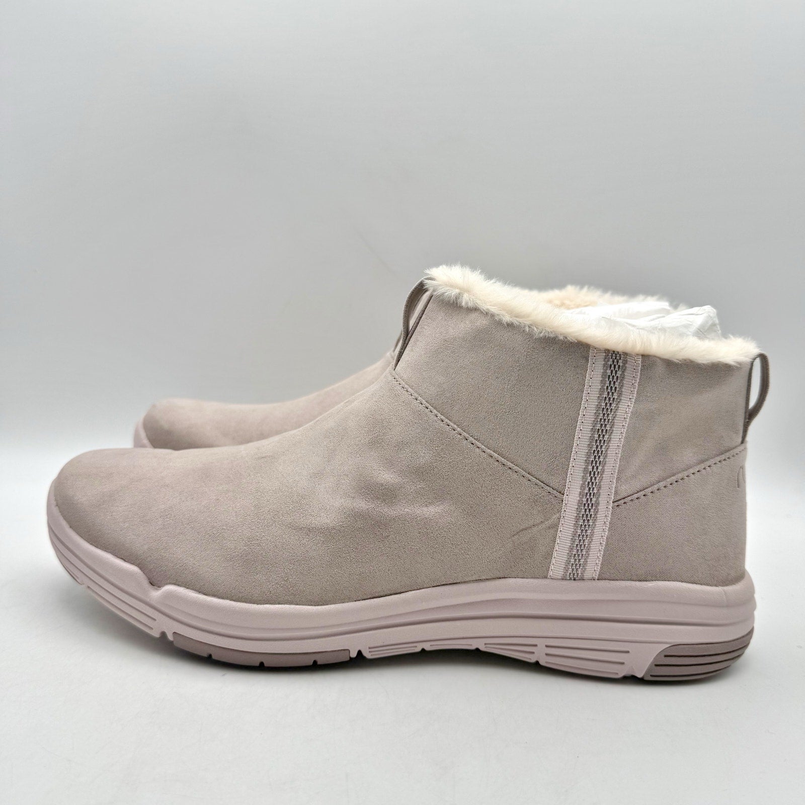 Ryka Womens Amber Ankle Boots US 11 M EU 42 Mauve Taupe Suede NIB