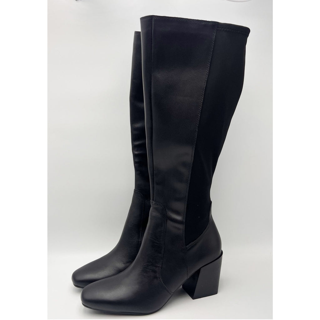 Blondo Womens Silvanna Knee High Boots Size 9 M Black Leather Waterproof NWOB