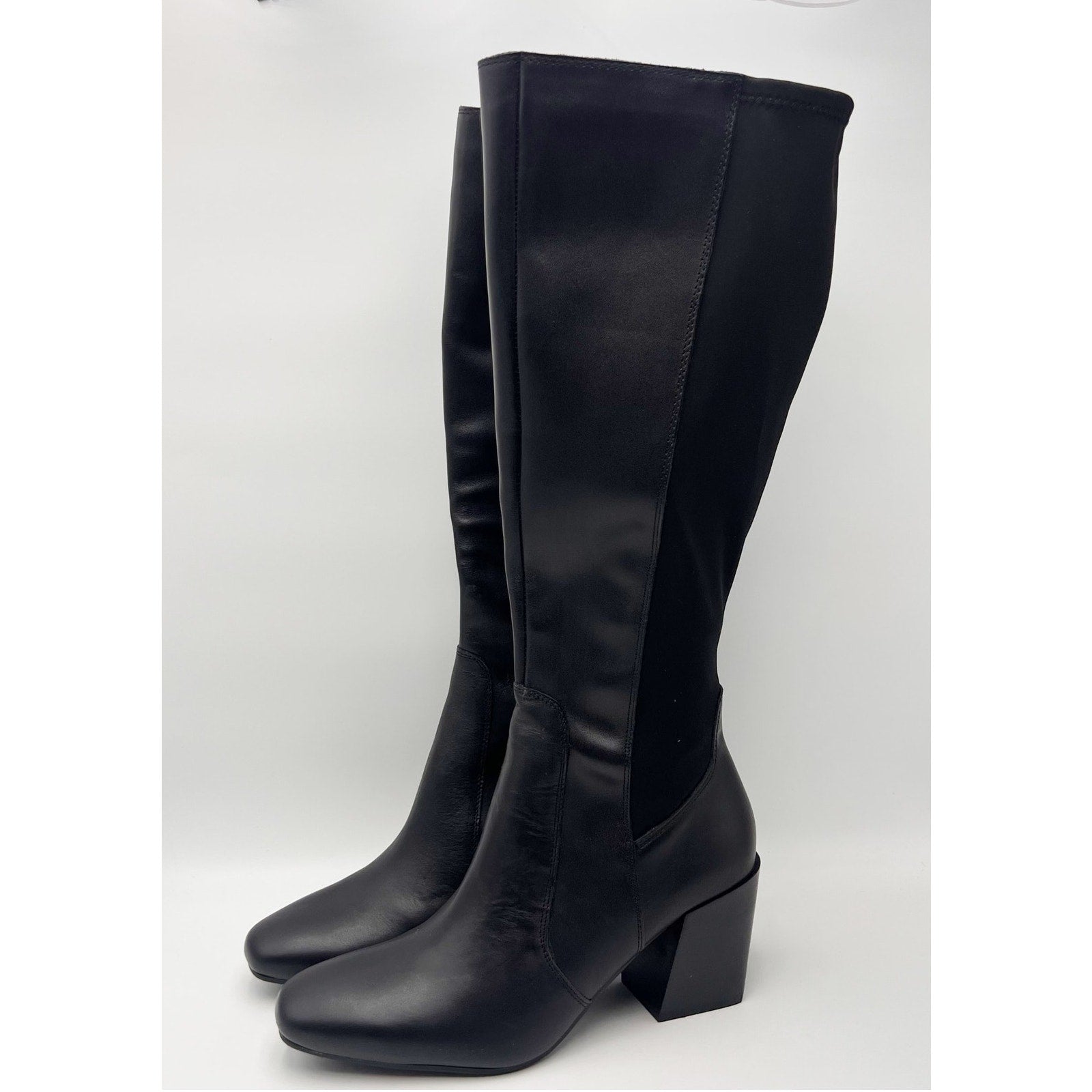 Blondo Womens Silvanna Knee High Boots Size 9 M Black Leather Waterproof NWOB