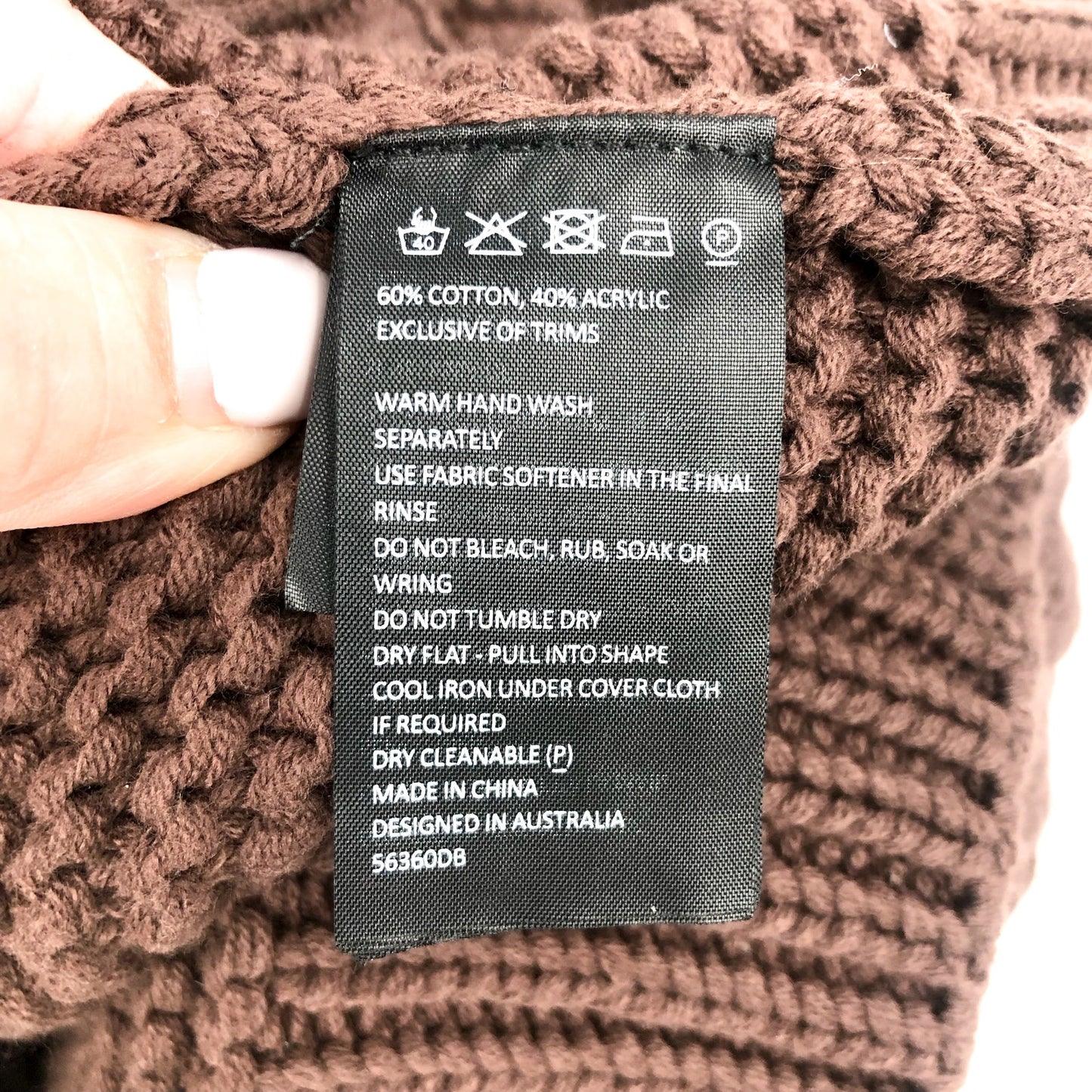 BARDOT Women's Bell Knit Sweater Dress US 4 Small Chocolate Brown NWT