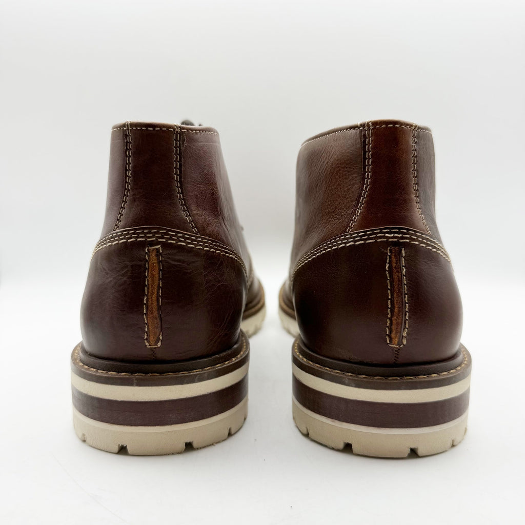 Johnston & Murphy Mens Barrett Chukka Boots Size 12 M Tan Full Grain Leather NIB