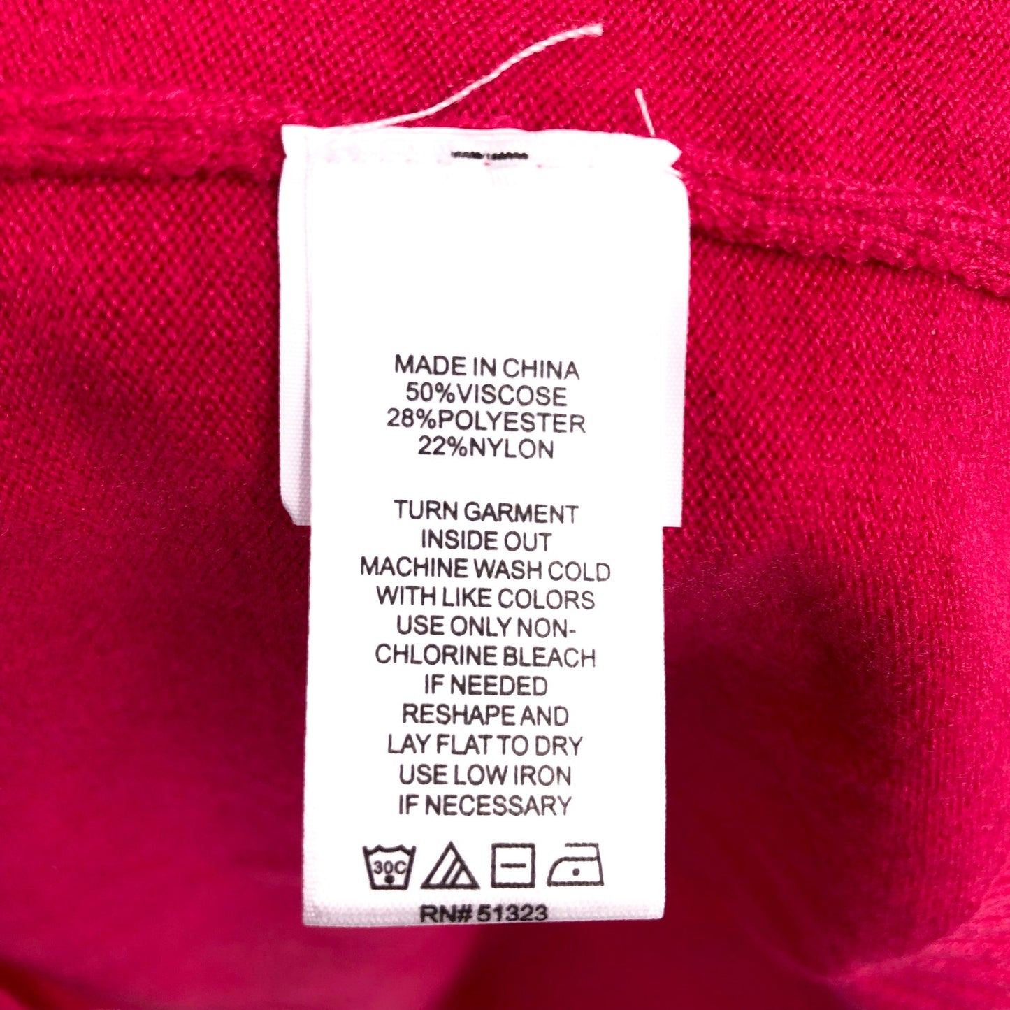 CECE Ruffled Sweater Dress Rich Magenta SMALL