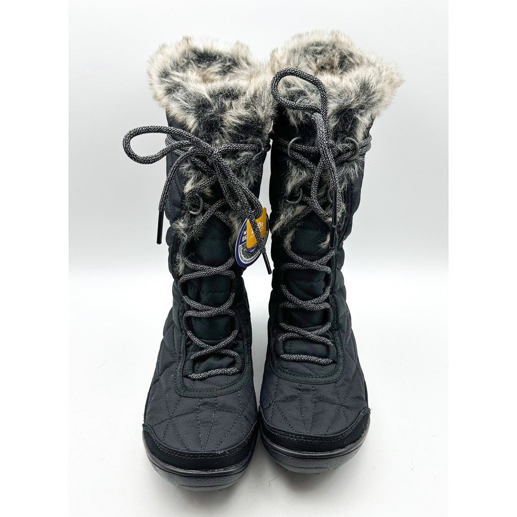 COLUMBIA Womens Minx Mid III Snow Boots Size 5 EU 36 Black Waterproof NWT