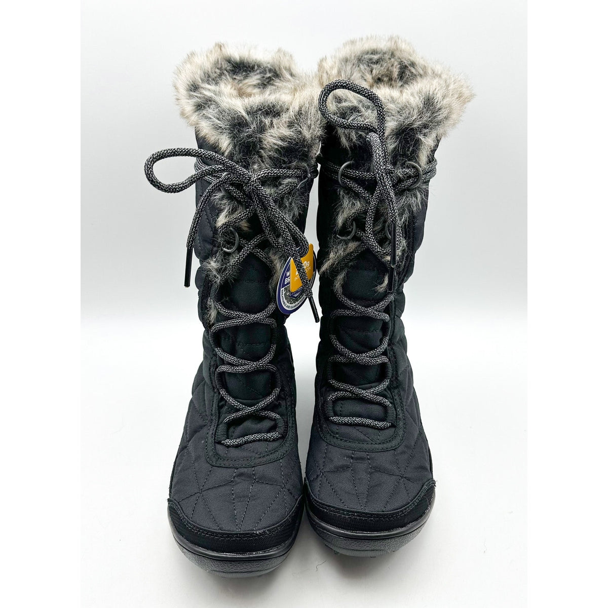 COLUMBIA Womens Minx Mid III Snow Boots Size 5 EU 36 Black Waterproof NWT