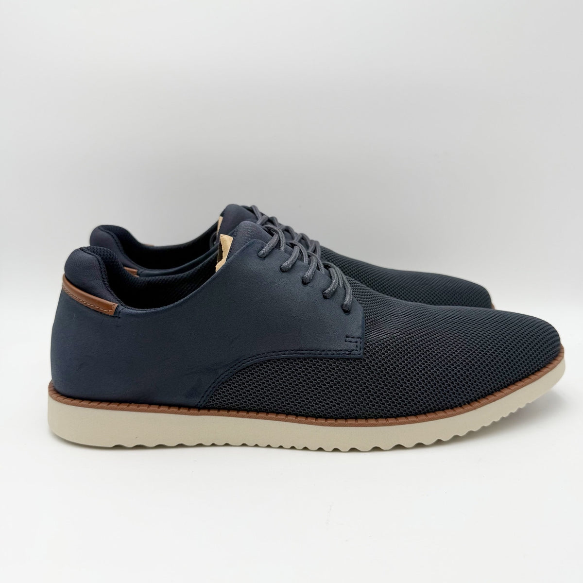 Dr. Scholls Mens Sync Oxford Shoes Size 12 M EU 46 Navy Blue Knit NIB