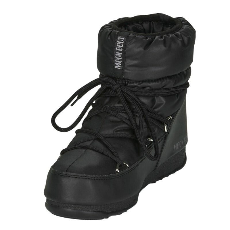 Moon Boot Low Nylon Ankle Boots Size EU 36 US 5.5 Black Waterproof NWOB