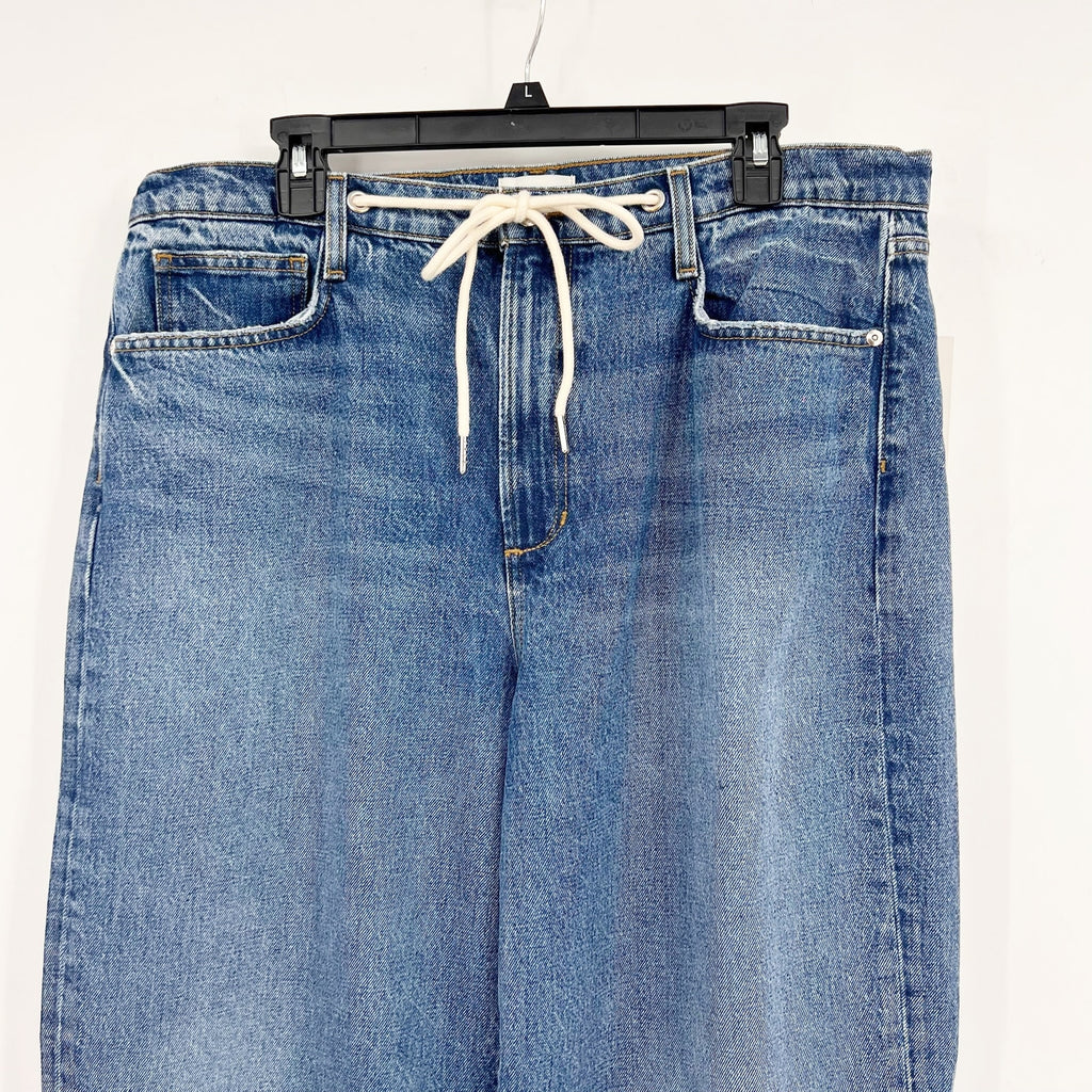 JOE'S JEANS Women's The Ryan Drawcord Jeans Size 32 Blue Impact Wide Leg NWT