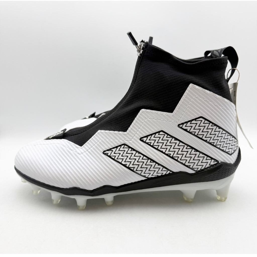 ADIDAS Men's Nasty 2.0 Football Cleats Size 11.5 White Black Zipper GV8306 NWOB