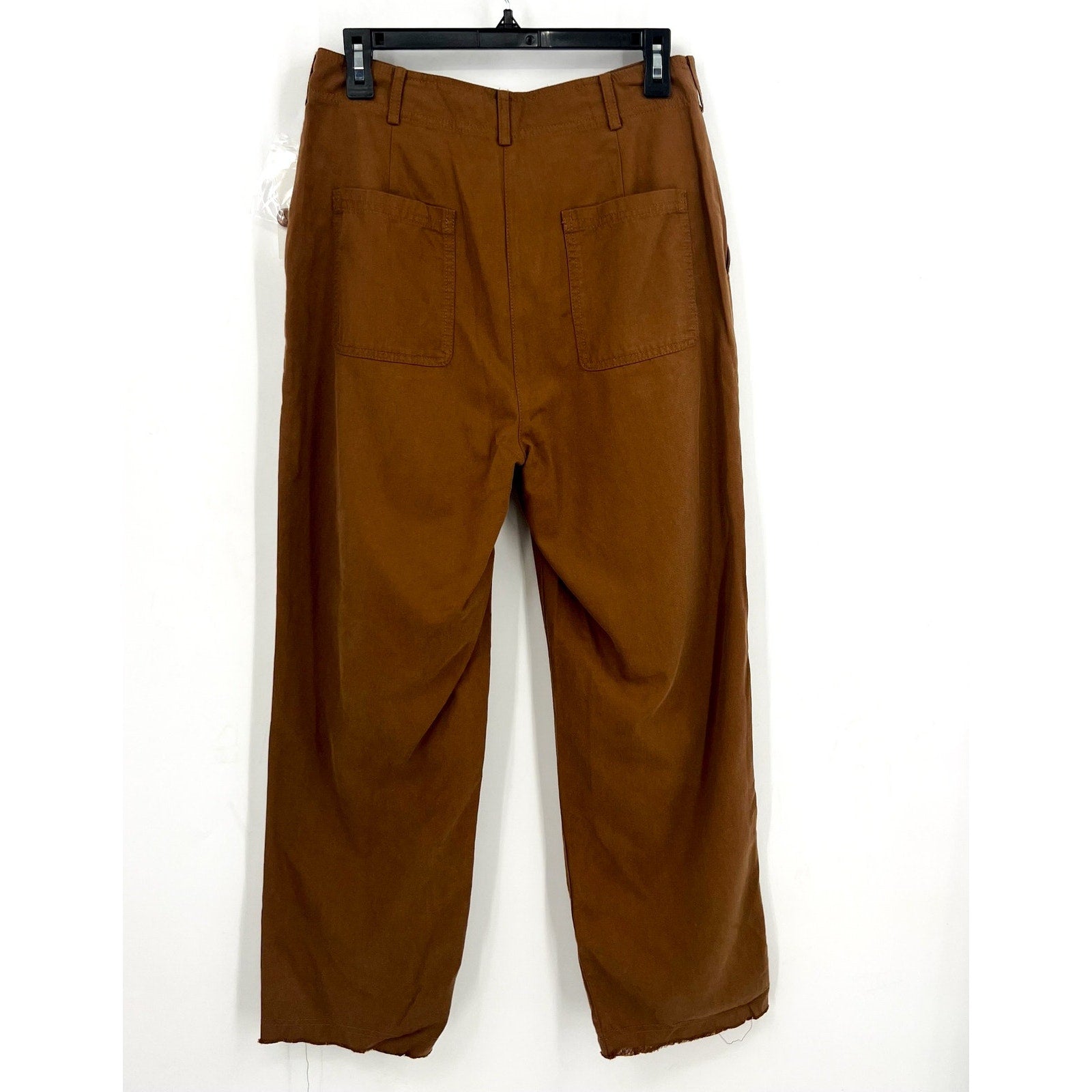 TREASURE AND BOND Womens Cotton Blend Utility Pants Size 10 Brown Trouser NWT