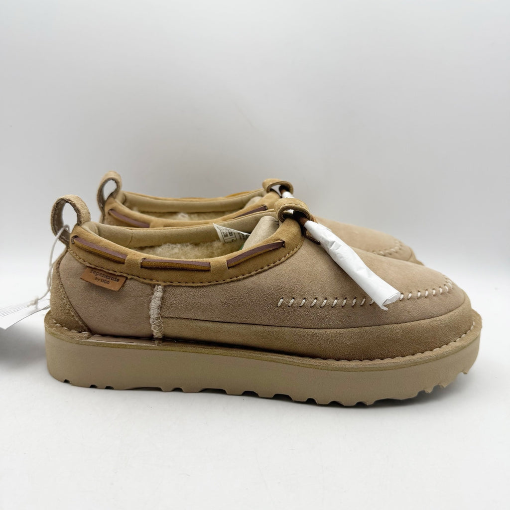 UGG Womens Ultra Mini Crafted Regenerate Bootie US 8 EU 39.5 Sand Tan Suede NWOB