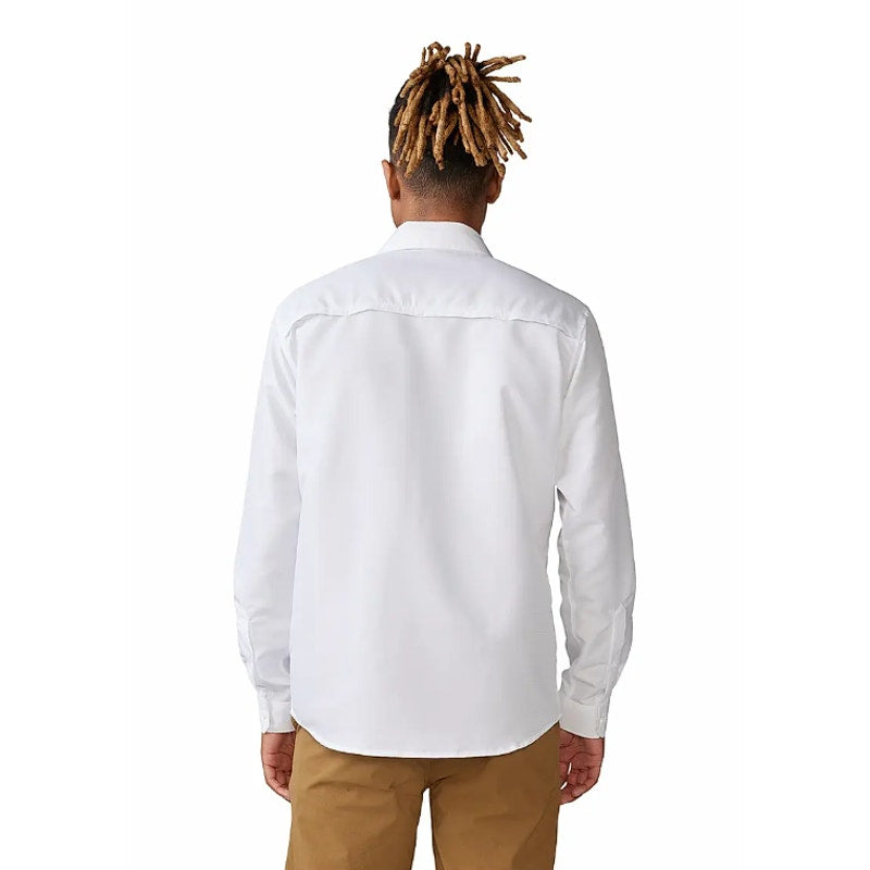 MOUNTAIN HARDWEAR Men's Canyon Long Sleeve Shirt Medium White Button Front NWT