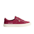 Cariuma OCA Low Canvas Sneakers Womens 9 Mens 7.5 Pantone Ruby Wine Red NIB