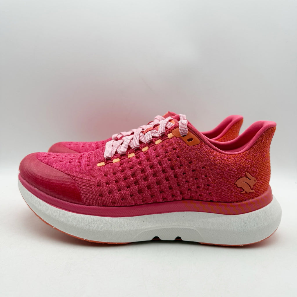 Rabbit Womens Dream Chaser Running Shoes Size 8.5 Pink Red Athletic Sneakers NIB