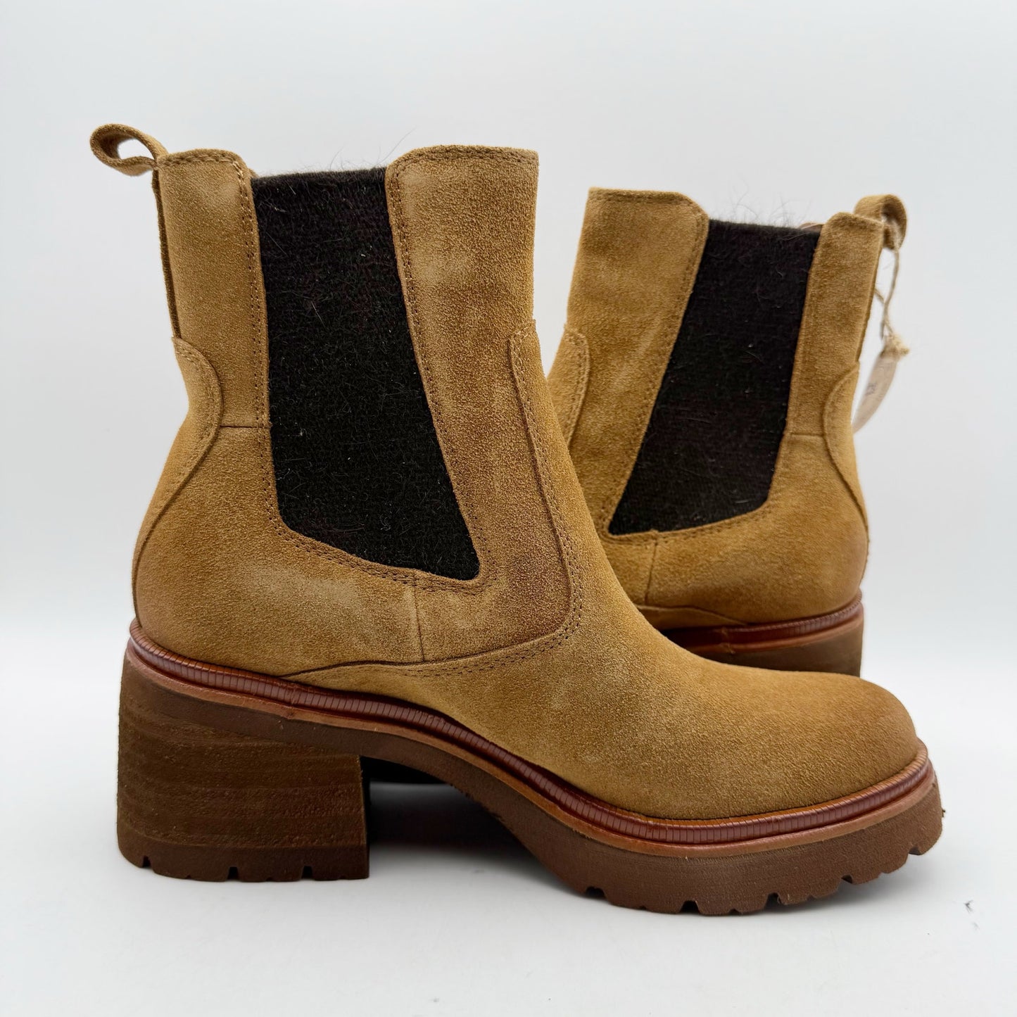 Sofft Womens Jordie Chelsea Boots US 7 M Brown Waterproof Leather Pull On NIB