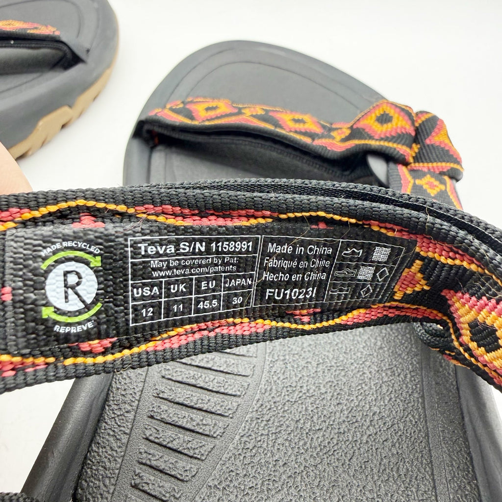 Teva Mens Hurricane XLT2 Revive Sandals Size 12 EU 45.5 Orange Black NIB