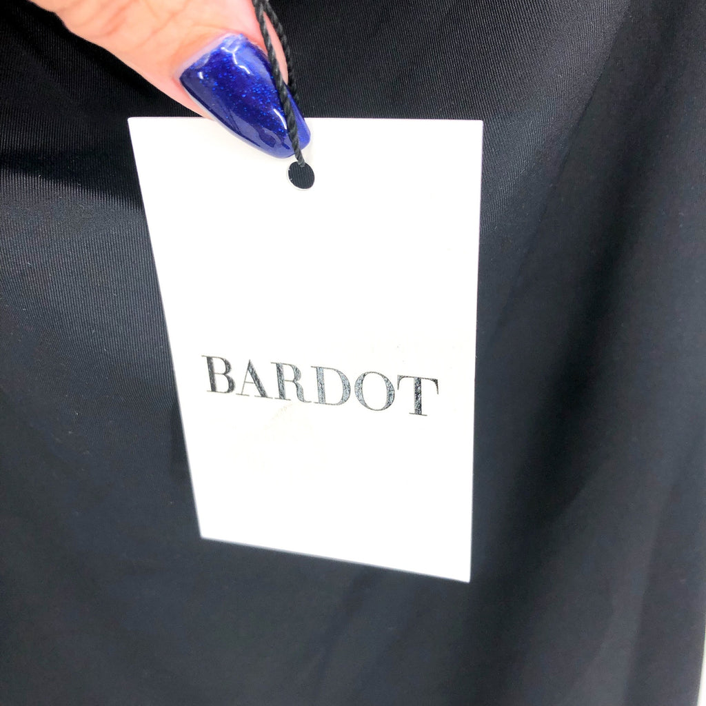 BARDOT Women's Londyn Mini Dress Small Black Cut Out Stretch Bodycon NWT