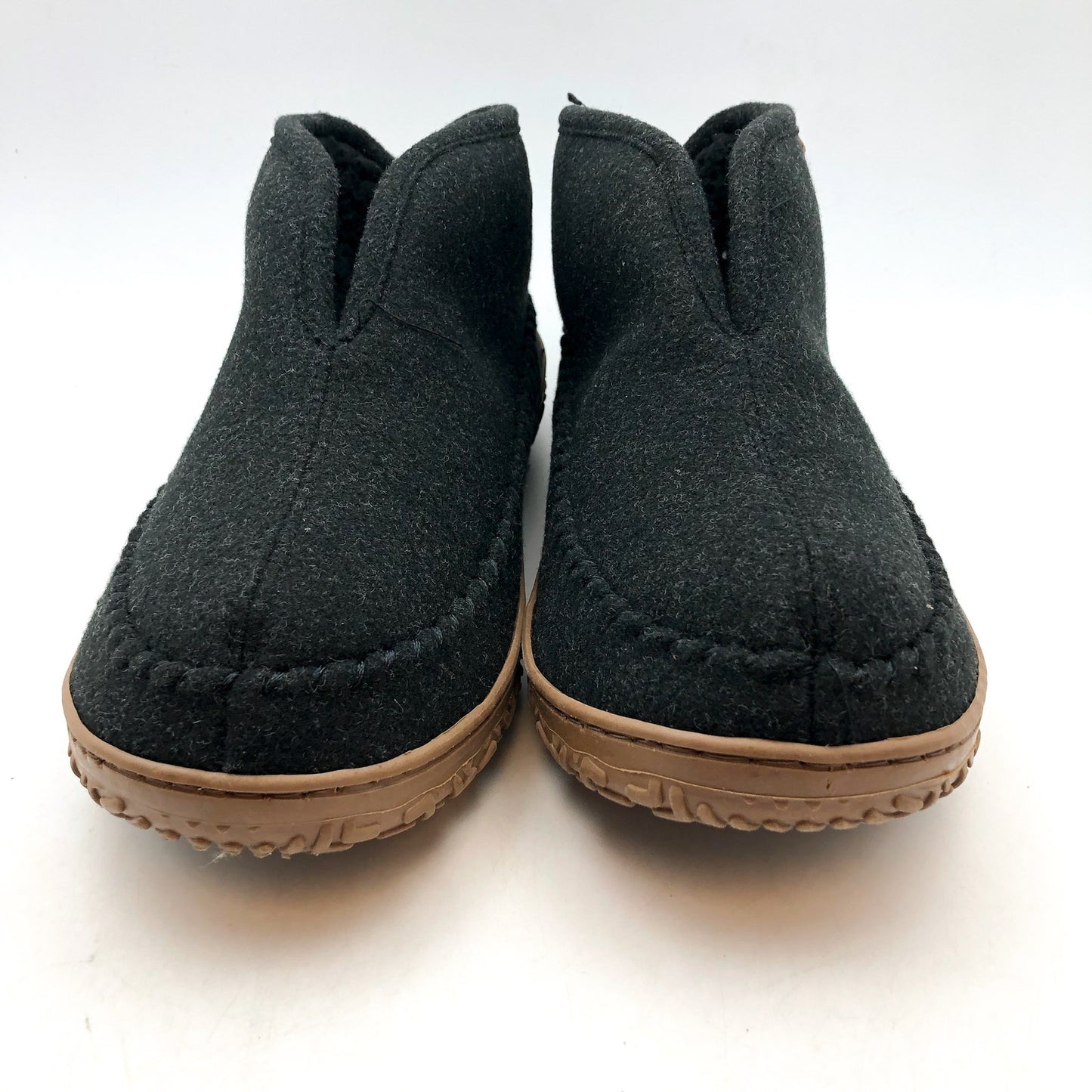 Dockers Mens Rugged Slip-On Slipper Boots US 10 Grey Wool Round Toe NIB