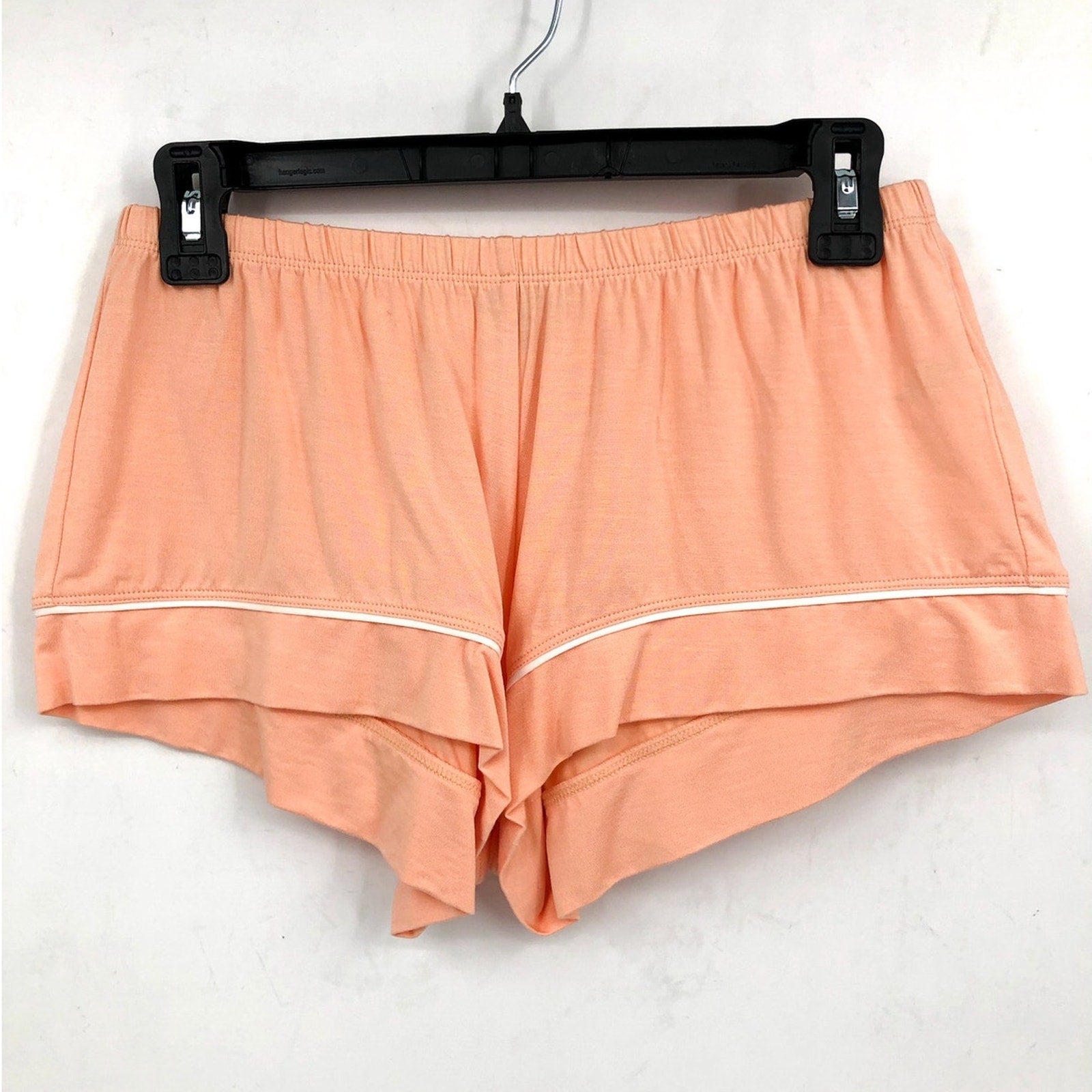 EBERJEY Gisele Shortie Short PJ Set Small Peach Parfait Ivory TENCEL Modal NWT