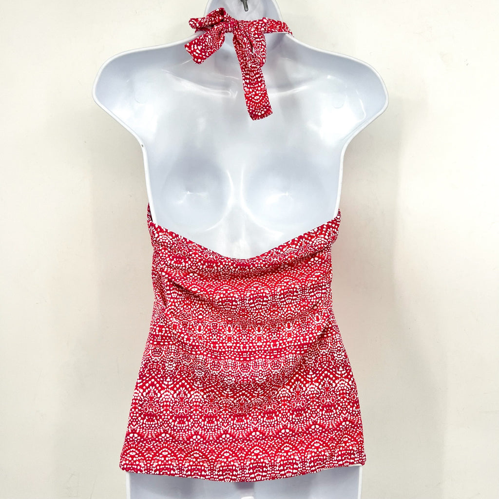 TOMMY BAHAMA Island Cays Halter Tankini XL Pink Maui Pointelle Reversible NWT