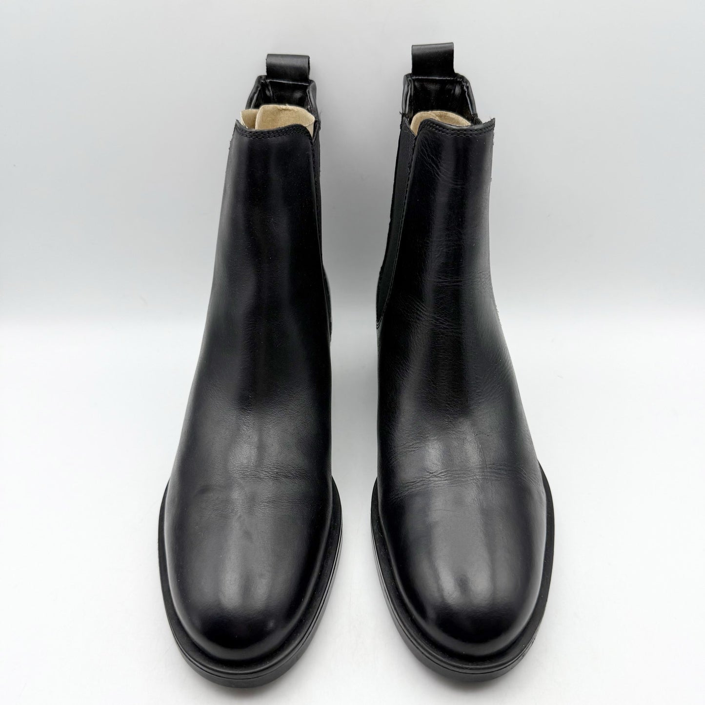 Dune London Womens Panoramic Ankle Boots EU 37 US 7 Black Leather NIB