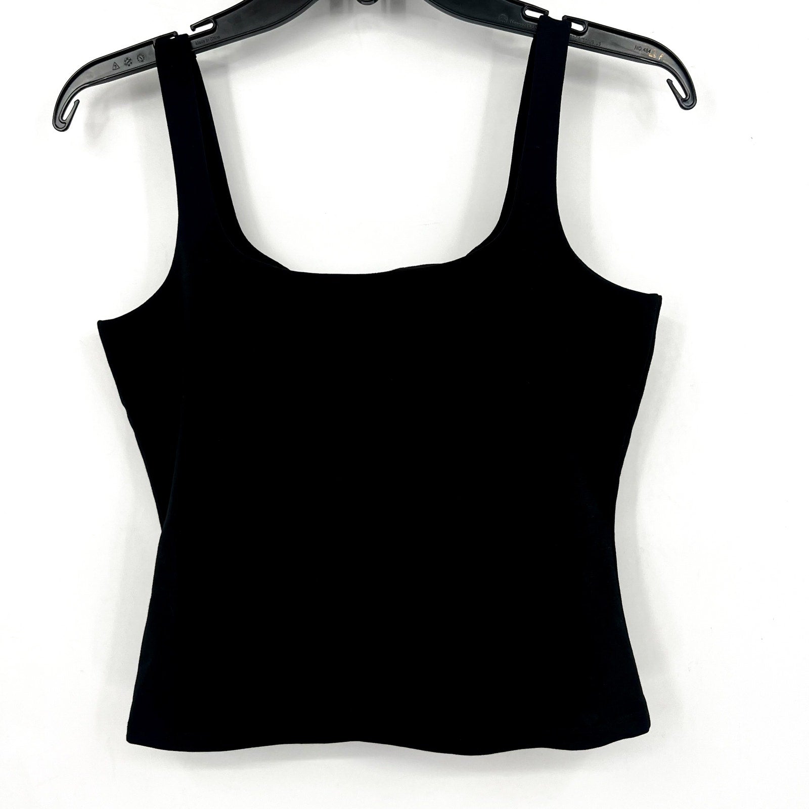 ALLSAINTS Women's Mio Slim Tank Top Size 4 Black Square Neck Sleeveless NWT
